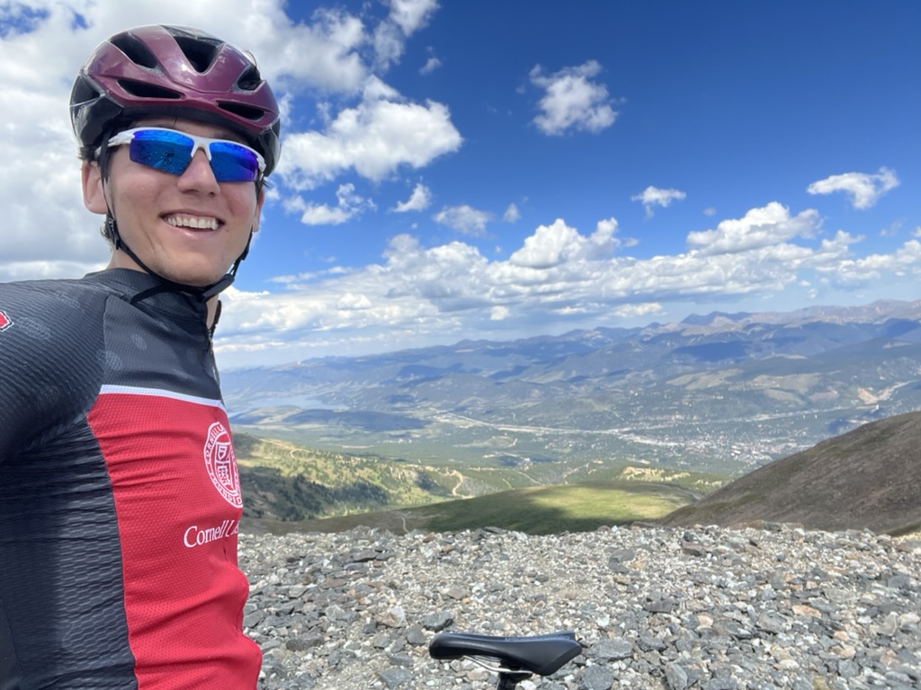 At the top of Peak 10 above Breckenridge, CO